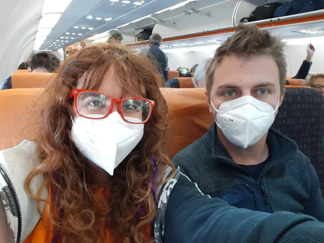 Photo of the departure, nostalgic memory of post-COVID airplane trips.
